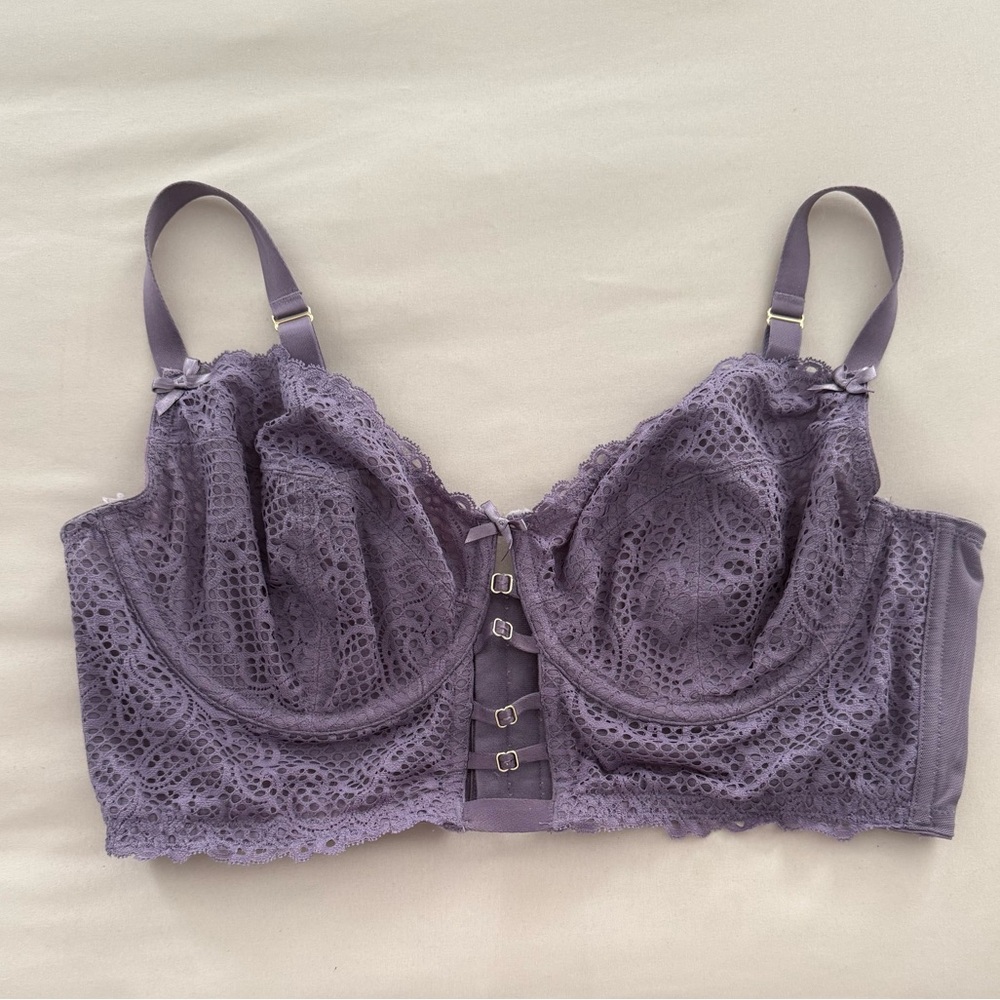 Cacique Lavender Lace Underwire Bra